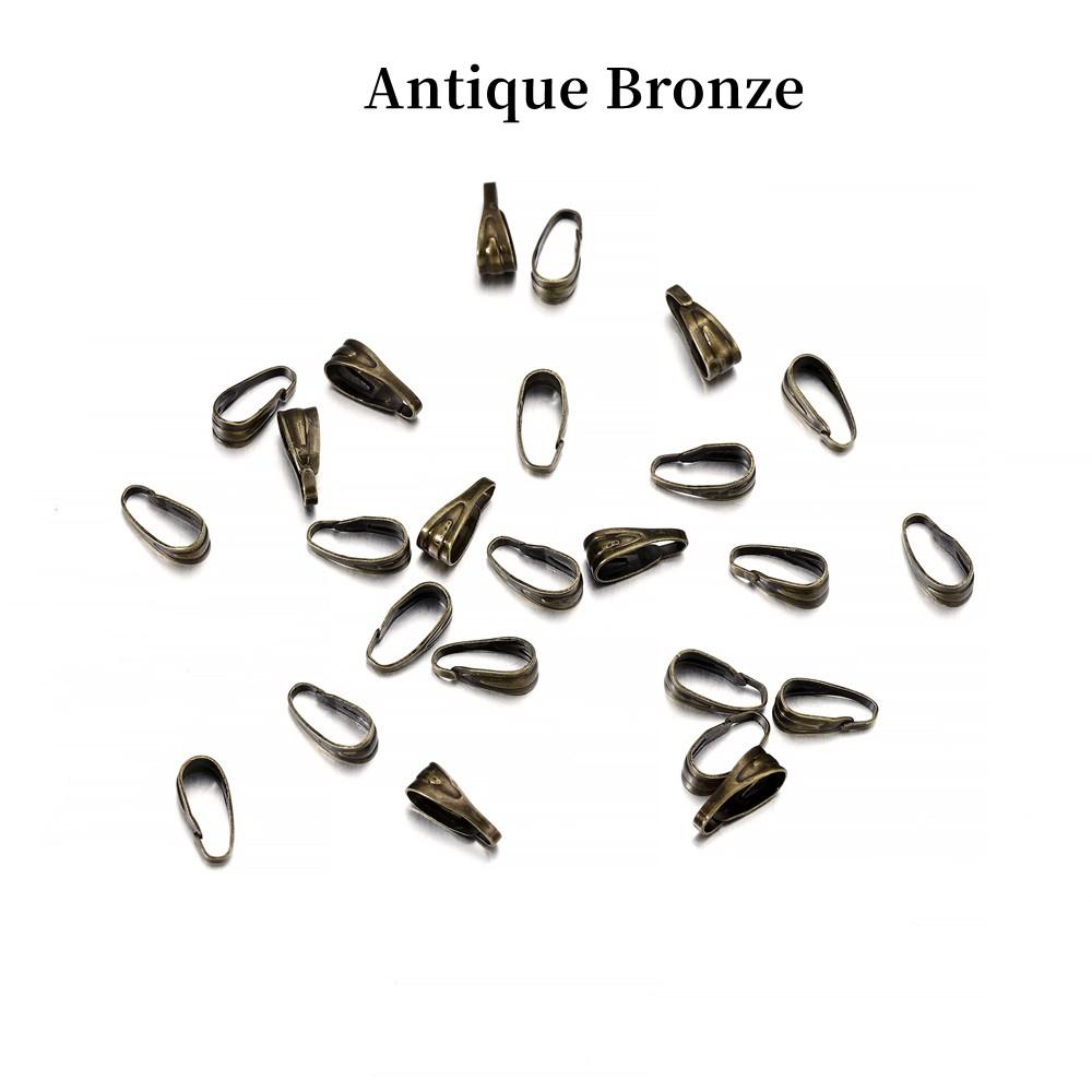 100ks/šarže 7 8 mm Přívěsné spony Konektory Sponky Konektory pro výrobu šperků Hledání náhrdelníků Příslušenství Potřeby
