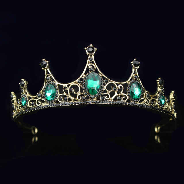Wedding Crystal Bridal Tiara Crown Queen Bride Diadem Hair Ornaments Head Jewelry Accessories for Women Pageant Headpiece