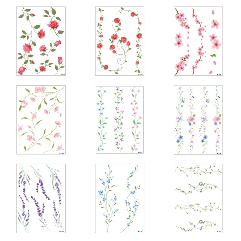 Realistic Rose Stickers Tattoo Stickers Disposable Elf Fairy Makeup Stickers  Body Art