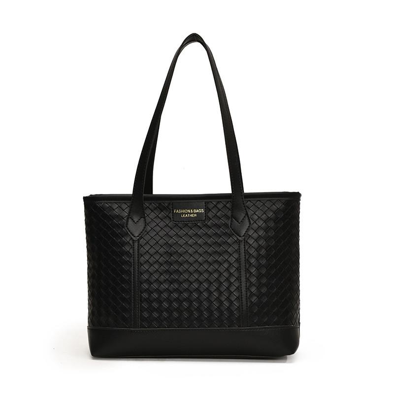 Woven Patterned Elegant Tote Bag For Women With Spacious Design And Stylish Color Options