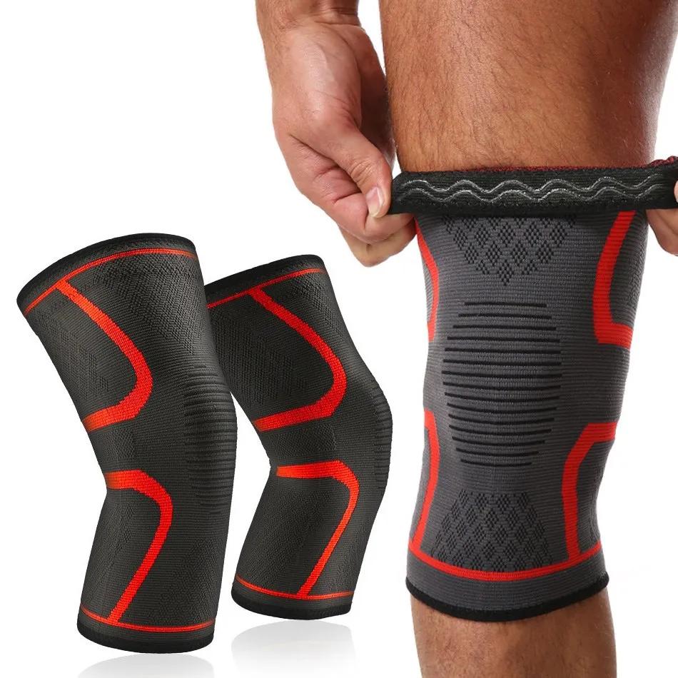 2 PCS Knee Brace Support for Arthritis Joint Nylon Sports Fitness Compression Sleeves Kneepads Running Protector