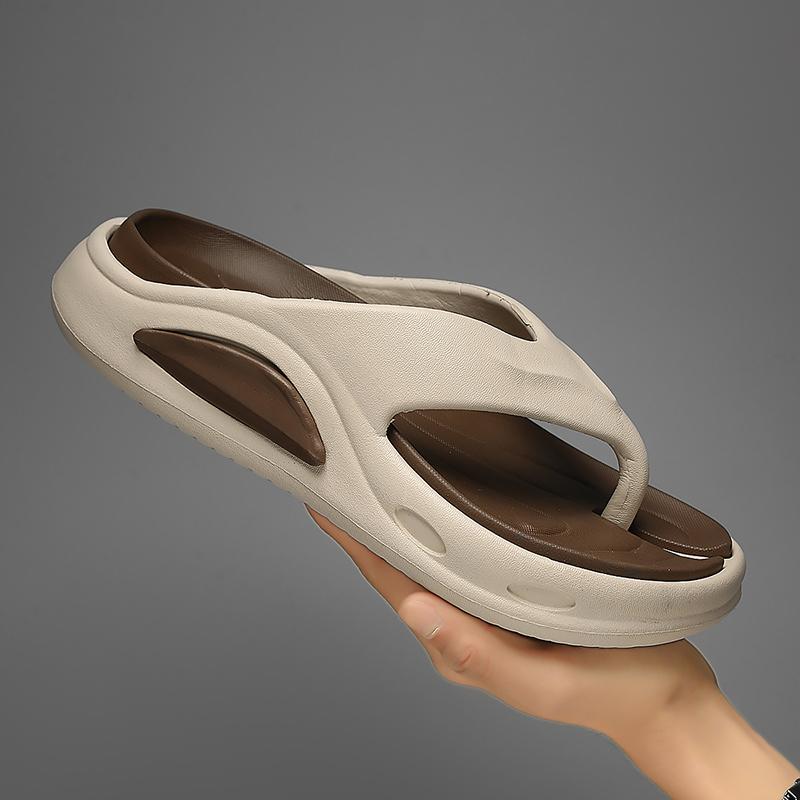 Fashion 2025 Summer Slippers Men Flip Flops Thick Soled EVA Soft Slides For Men Non-Slip Fashion Sandals Outdoor Beach Summer Shoes