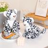 Cute simulation snow leopard doll plush toy white leopard doll children soothing rag doll birthday gift