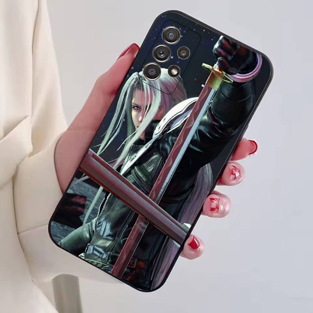 Final F-Fantasy S-Sephiroth Cool Phone Case For Samsung S25,S24,S21,S22,S23,S30,Ultra,S20,Plus,Fe,Lite,Note,10,Black Cover
