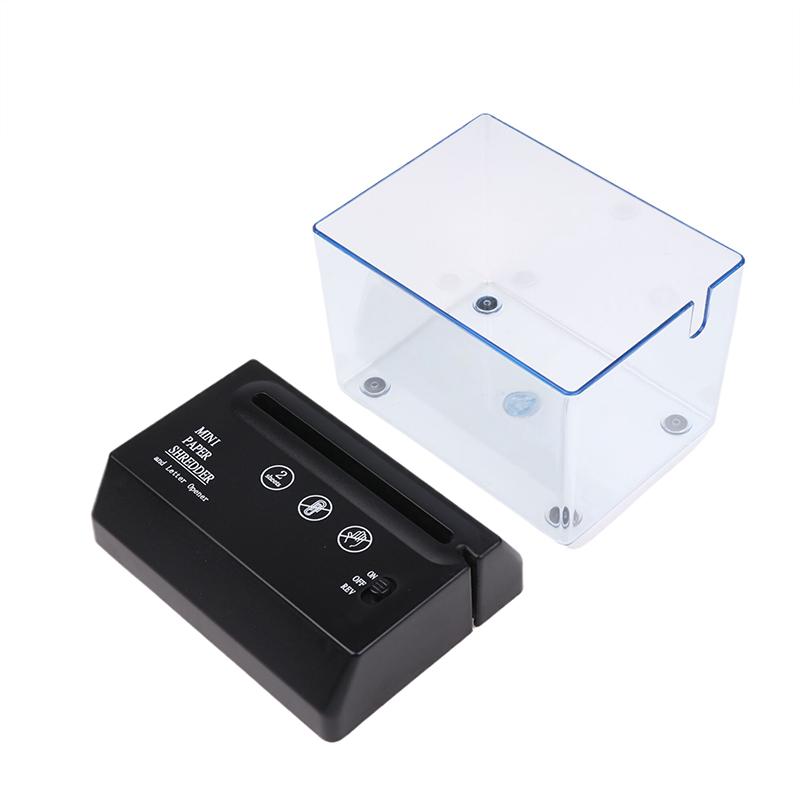 A6 Portable Mini Paper Shredder Electric Usb Battery Operated Documents Paper Cutting Tool For Home Office