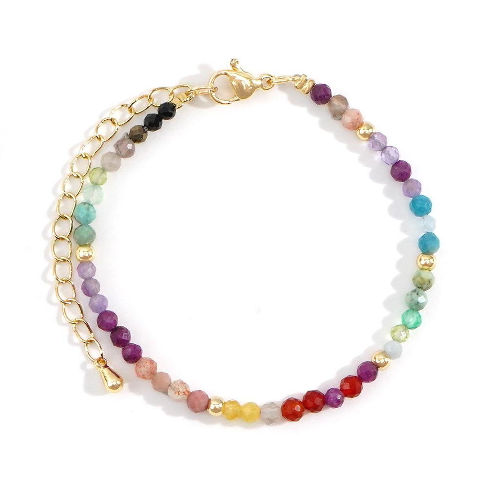 Ximang Beaded Jewelry Seven Chakra Stone Bracelet for Healing and Balance Fashion String Bracelets