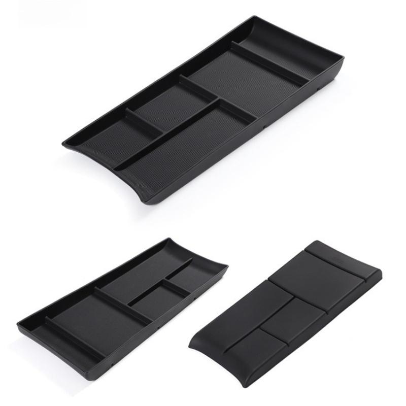 For NIO ES7 -2024 Silicone Center Console Lower Storage Box Car Under Dash Storage Central Interior Organizer Accessories