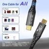 ZIKNYDO USB 4 To Thunderbolt 4 40Gbps Data Video 240W Charging Thunderbolt iPhone 16 eGPU Compatible Cable, 1m, USB-C Cable, USB-C & USB-C 8K/4K