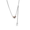 S925 Sterling Silver Korean Minimalist Lucky Tag Bean Necklace Choker