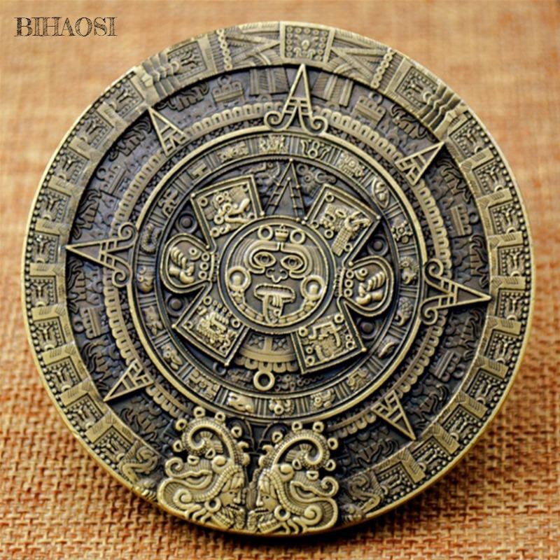Aztec Maya Calendar Souvenirs Forecast Commemorative Coins Art Collection Gift Commemorative Coin Collection