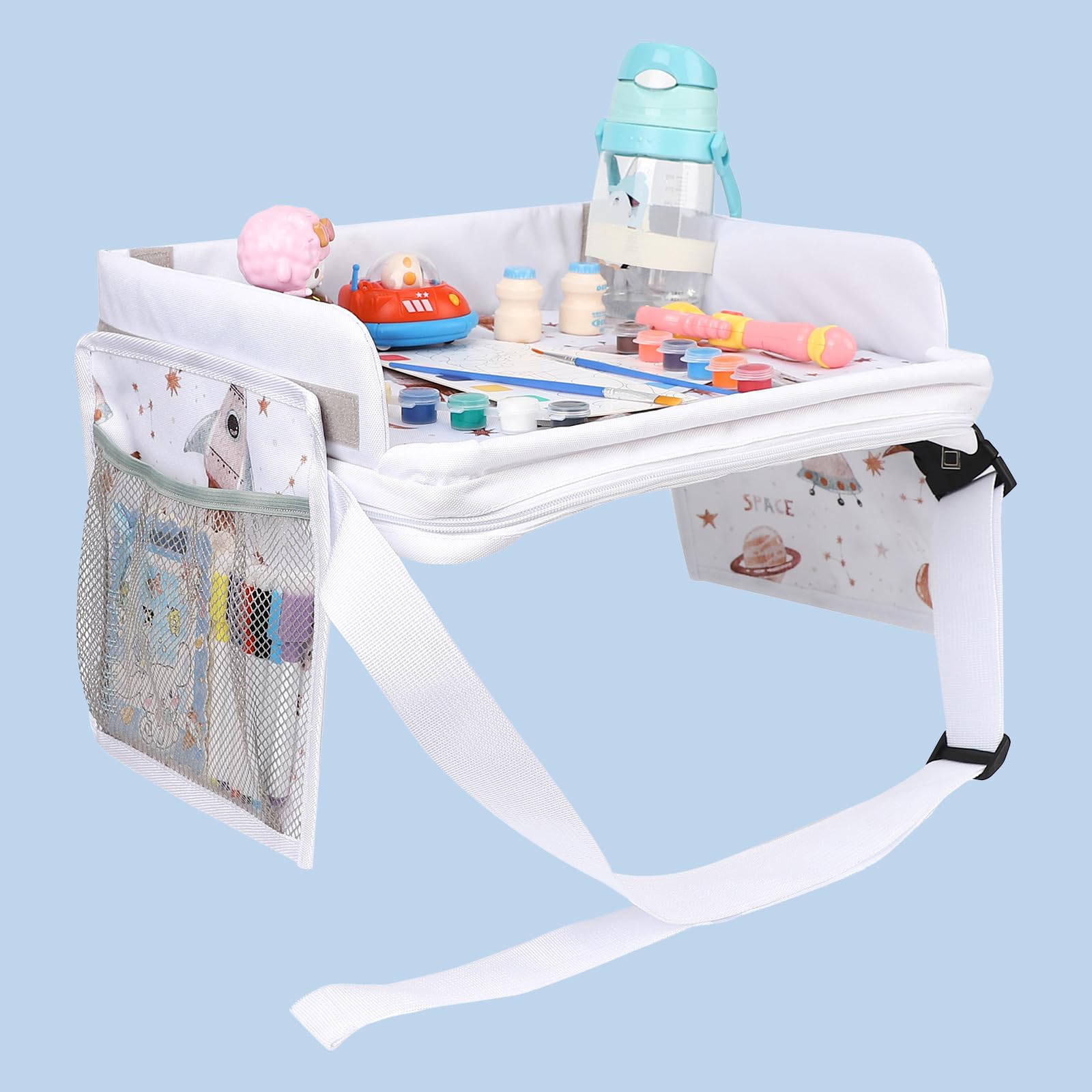 

Будь Ошаре Автомобиль Малыш Дети Дети Спинка Планшет Раскраска Игрушка Дети Легко для Мальчиков и Космический корабль Включает Японскую Инструкцию Сиденье, Поднос, Поднос, Столик, белый