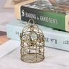 1:12 Dollhouse Miniature Furniture Metal Bird Cage For Dollhouse Decor Birdcage Size: 73mm*45mm
