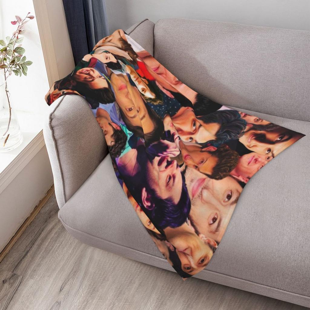 Ben Schwartz Collage Throw Blanket Ultra Soft Flannel Fleece Blanket for All Seasons