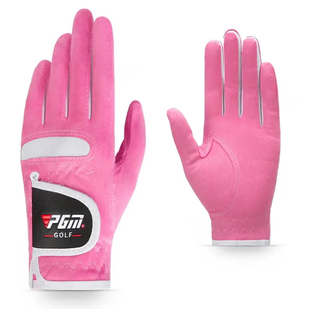 1 Paar Dames Golfhandschoenen Suède Microvezel Doek Antislip Slijtvast Buiten Sport Handschoenen Golf Benodigdheden