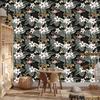 Exotic Leaves, Flowers and Animals Wallpaper for Living Room and Bedroom 50x1000