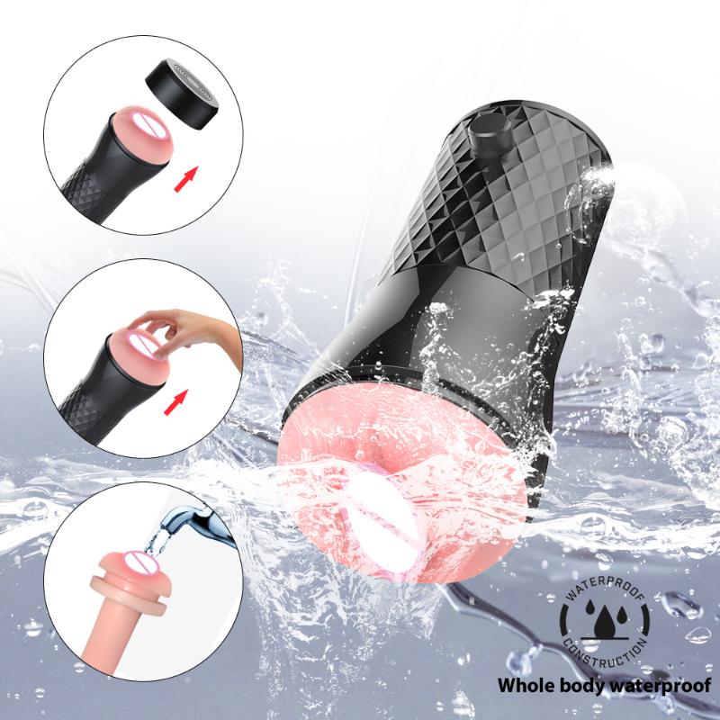 Male Pussys Masturbator Cup Realistic Soft Tight Vagina Pussy Silicone Waterproof Massager Adults Sex Toys Product For Men