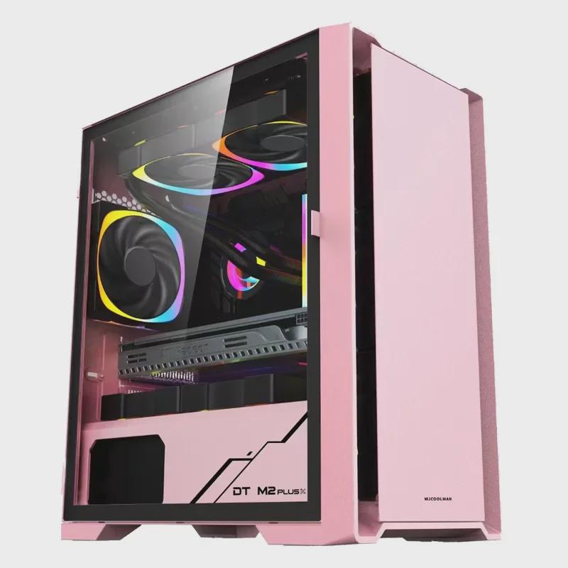 Herní počítačová skříň z tvrzeného skla M2 s širokým tělem