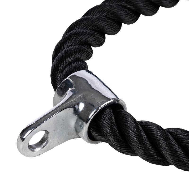 Double-Ended Triceps and Biceps Rope for Pushdowns, Curls, and High-Pulls - Gym Fitness Accessory