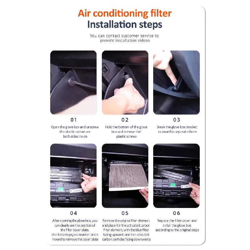 Suitable For Kia Niro DE 2017~2022 2019 2021 MK1 28113G2100 New Car Activated Carbon Air Filter Cabin Filter Auto Accessories