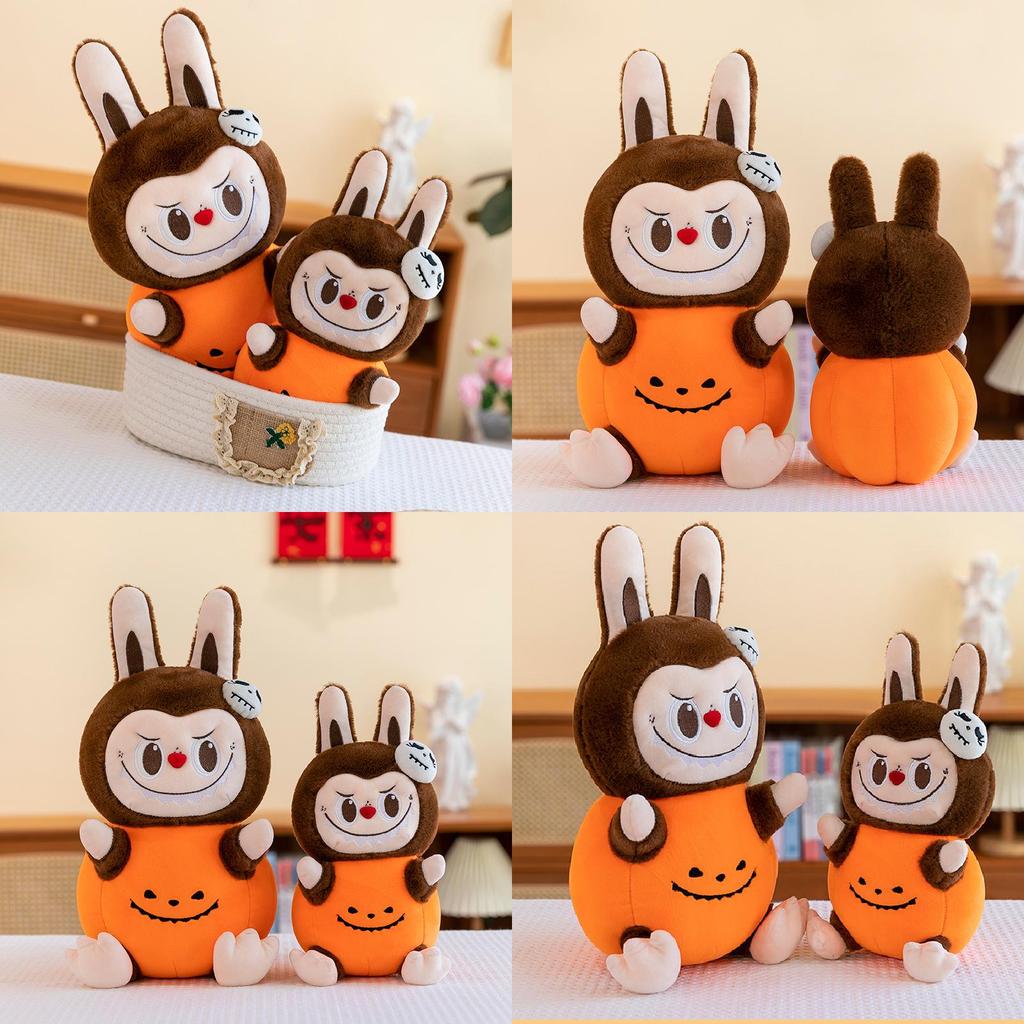 Adorable Halloween Pumpkin Plush Doll Soft Cute Bubble Mart Toy For Kids