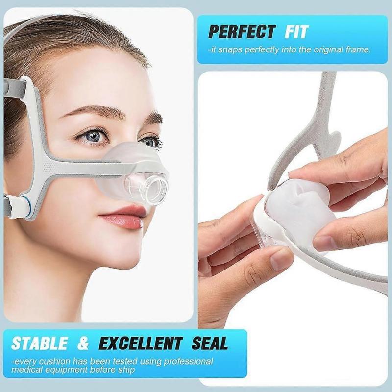 4 Pack Replacement Cushions for AirFit N20 Mas -Softer Wear & Durable, Snug Fit for Secure Seal and Enhanced Comfort A