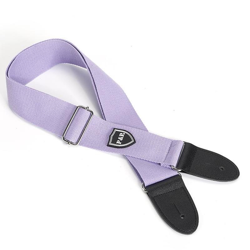 Guitar Strap, Cotton Purple, Yellow, Red, Green, Sky Blue, Water Blue, Folk Guitar Strap 145*5