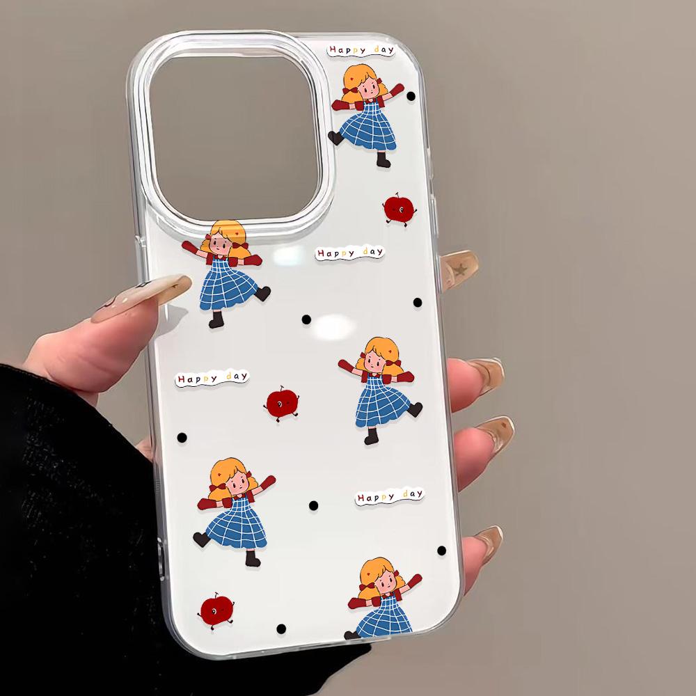 Расписной чехол для телефона для iPhone 12 13 15 16 iPhone 16 12 13 14 15 Pro 14 15 16 Pro Max Полное покрытие Противоударный Защита от отпечатков пальцев Свежий стиль Защитный чехол