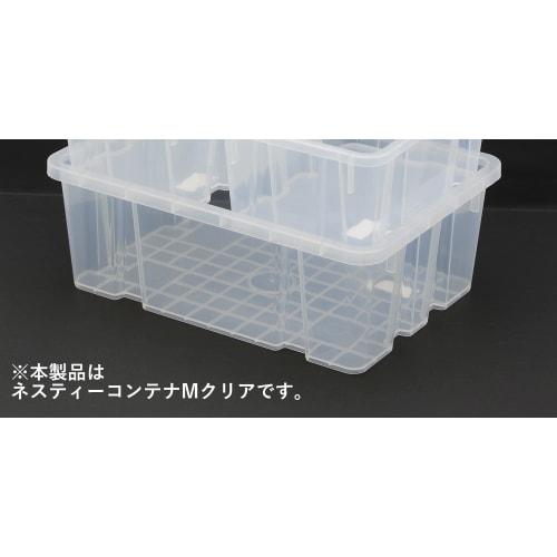 Takagi Nestea Container M, Clear, for Tool Storage, Stackable for Compact Storage, Made In Japan