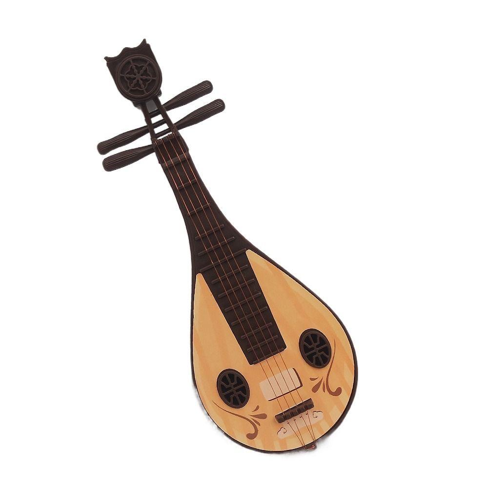 Screen Chinese Style Decoration Props Plastic Doll Photo Props Trendy Flute Guzheng  Girls