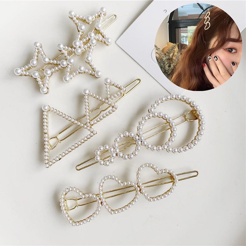 Fashion Women Pearl Hair Clip Hairband Comb Hair Pin Barrette Hairpin Headdress Fashion Women Pearl Hair Clip Hairband Comb Hair Pin Barrette Hairpin Headdress