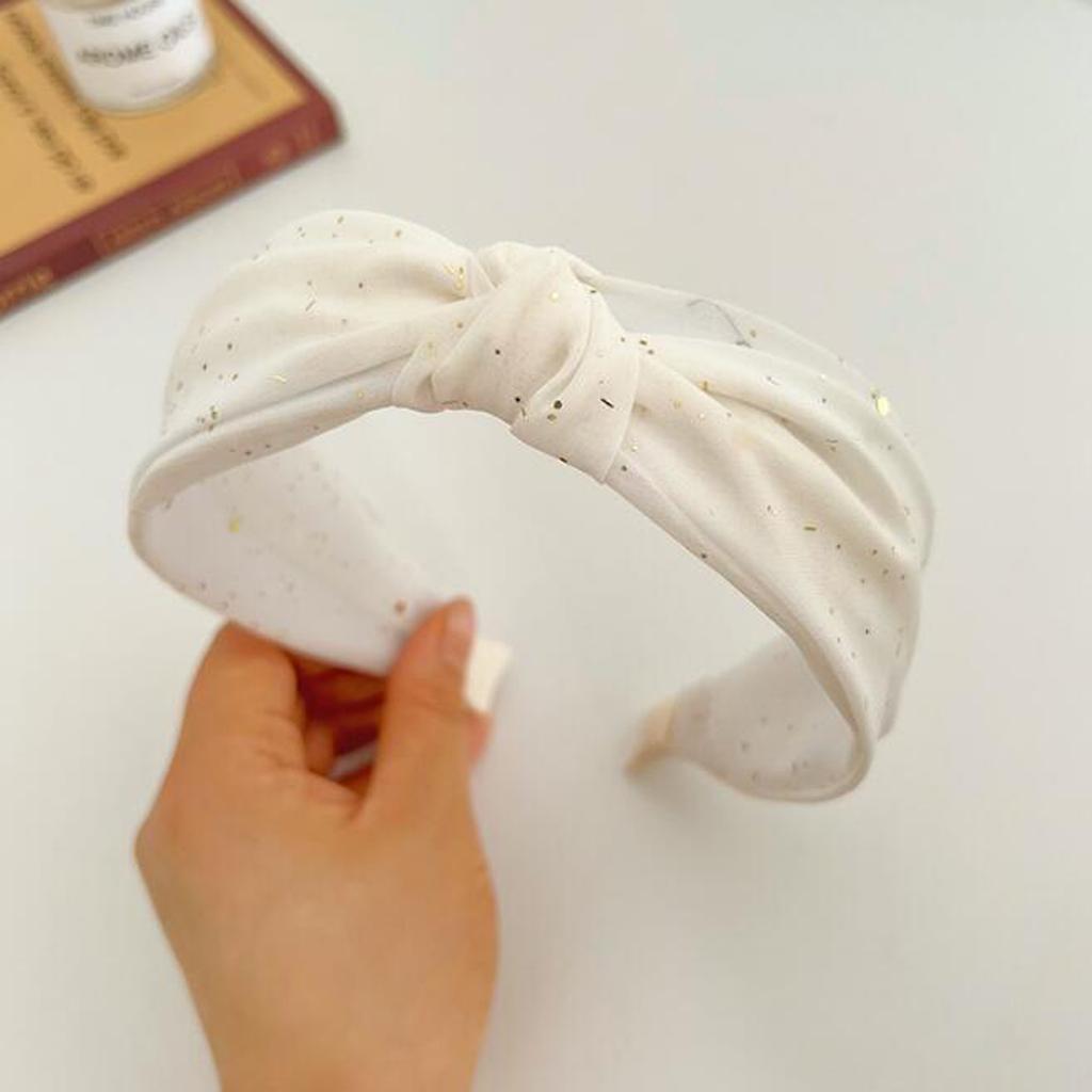 PROLY New Fashion Hairband For Women Fresh White Black Headband Cross Knot Turban Autumn Headwear Hair Accessories