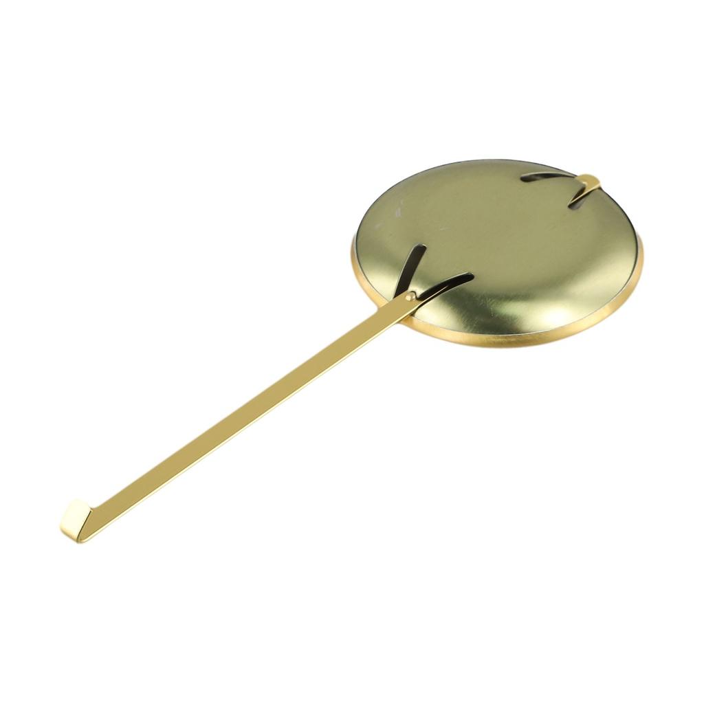 Brass Wall Clock Pendulum with Dynamic Swinging Motion and Gold Finish