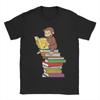 Vintage T Shirt Summer Curious George Novelty TShirts Pure Cotton Tshirt for Unisex Awesome Wholesale Short Sleeve Tees