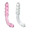2-in-1 Glass Anal Beads And Butt Plug Hard Dildos Vaginal Anus Dilator Prostate Massager for Men And Women Masturbator Sex Toy