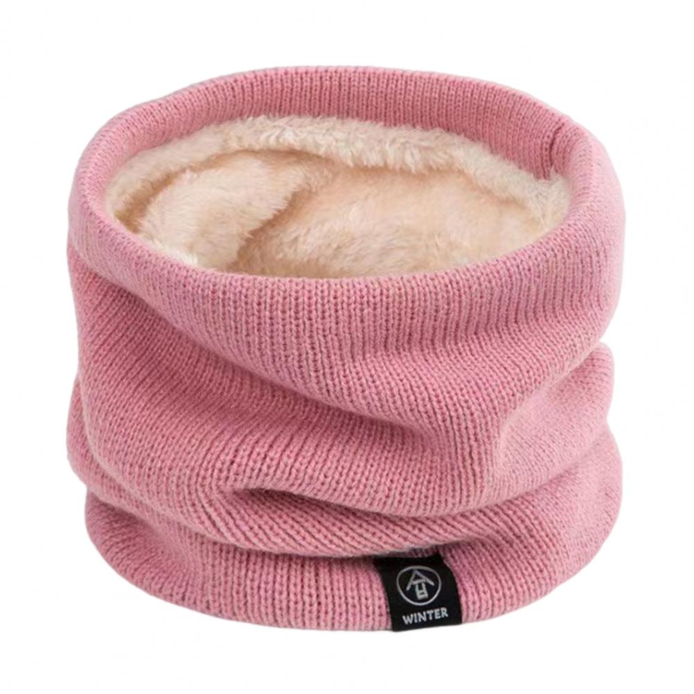 Men and Women Neck Gaiter Winter Thickened Plush Lining Elastic Cold Weather Neck Scarf Outdoor Use Indoor Versatile Accessory