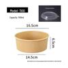 Disposable Kraft Paper Soup Bowl with Lid