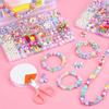 Charms Beads Necklace Girl Weaving Bracelet Crafts Making DIY Handmade Beaded Loose Spacer Beads
