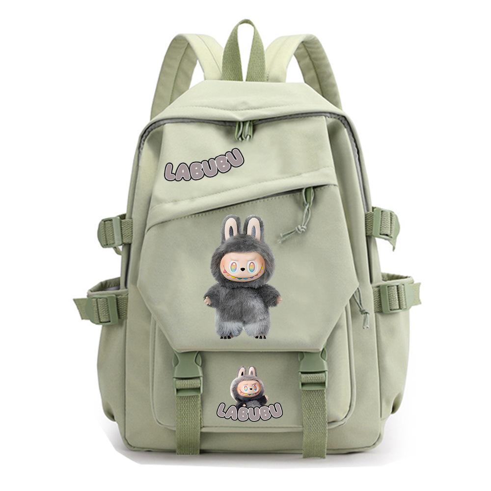 College Style Fashion Backpack Cute Cartoon Print Primary and Secondary School Students Large Capacity Schoolbag
