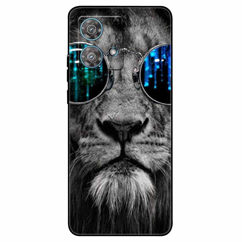 Skirta Moto G84 5G dėklas Silikoninis Minkštas Spausdintas Katės Drugelio Telefono Dangtelis Motorola MOTO G84 TPU Dangtelis MotoG84 G 84 Madingas Maišelis