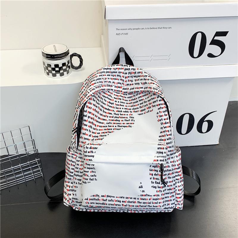 American Trendy Water-Repellent Laptop Backpack for Junior High & High School Students