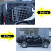 For Hummer H2 2003-2009 Aluminum alloy Car Rear Side Window Protective Hanging Bag Board Exterior Car Accessories