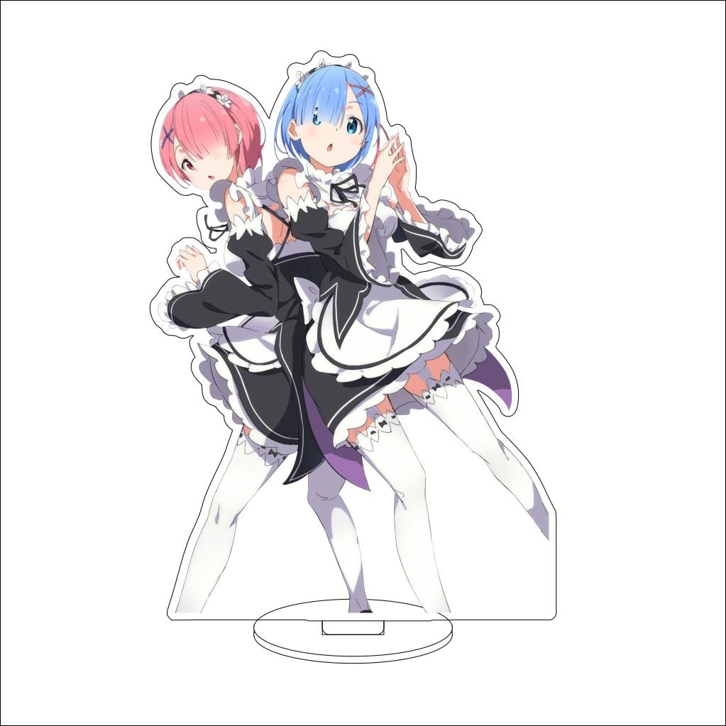 16CM Anime ZERO Starting Life in Another World Cosplay Acrylic Stand Ornaments Natsuki Subaru  Figure Stand Halloween Gift