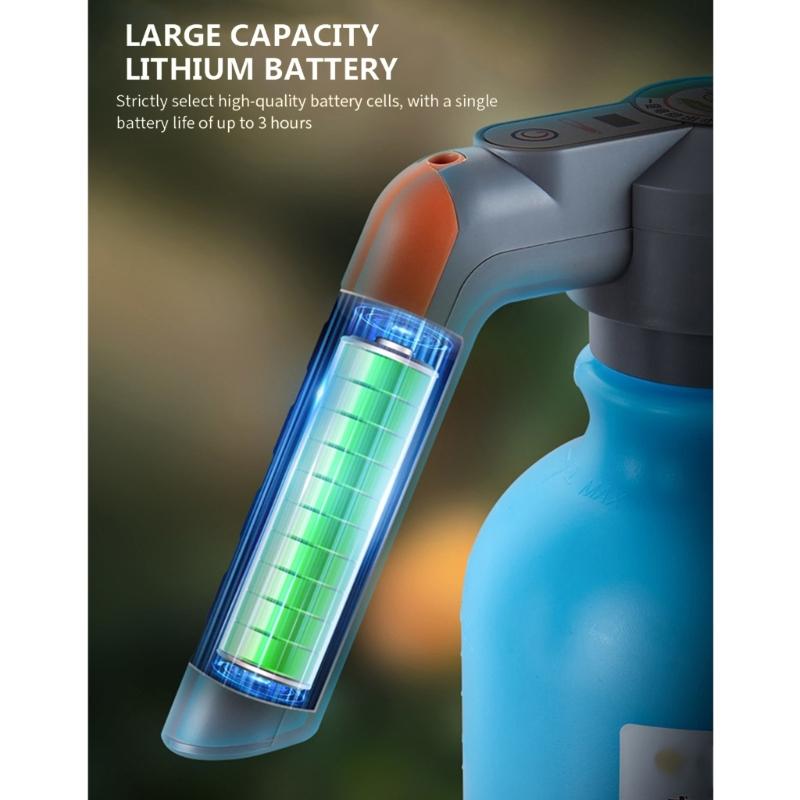 Powerful Electric Liquid Dispenser With 2600mAh Battery And 2L Capacity For Vehicle Washing Home Cleaning And Pet Care