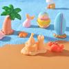 Resin Lighthouse Beach Figurine, Micro Landscape Ornament for Aquarium Decor, DIY Fish Tank Terrarium Accessory