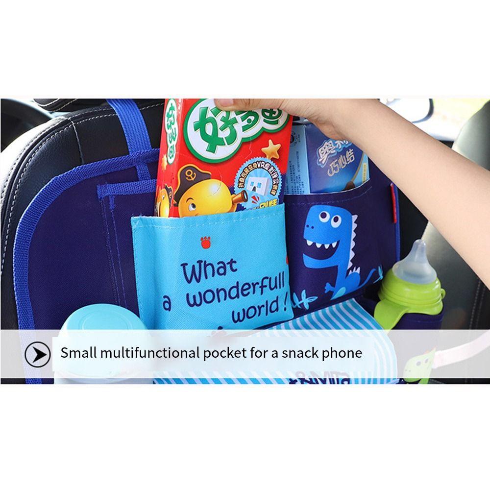 Large Capacity Car Seat Back Storage Bag Multi-functional Tablet Holder Protector Toddler
