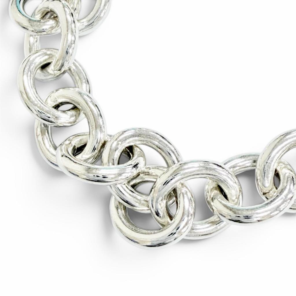 Ottimo TIFFANY&Co. bracciale Return to Tiffany & Co. Braccialetto con Targa Rotonda Argento 925 Usato