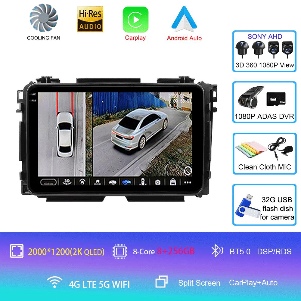 For Honda Vezel HR-V HRV HR V XRV 2012-2019 Car Radio Android 14 Carplay Multimedia Player Autoradio GPS Stereo 2din Head Unit