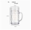 BPA Beer Mug Made of Reusable Unbreakable Plastic Transparent Acrylic Glass for Bar Party Cold Drink Juice Cheer for Cups