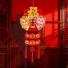 Traditional Fu Character Door Ornaments Bell Hanging 2026 New Year Decoration  Living Room