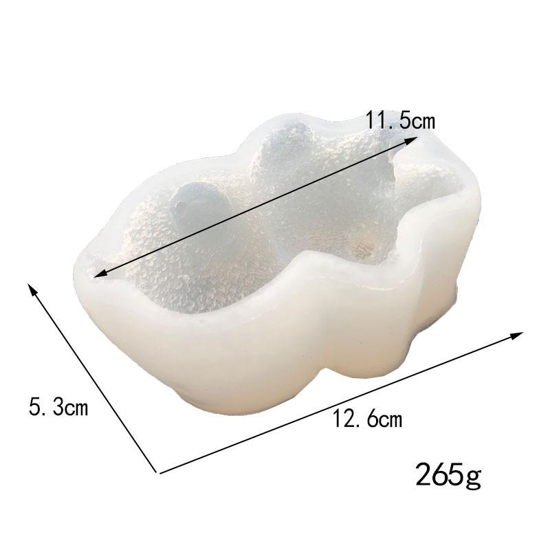 DIY Cute Sleepy Bear Cake Baking Mold Ice Cream Bear Silicone Mold Cake Mousse Chocolate Dessert Mold